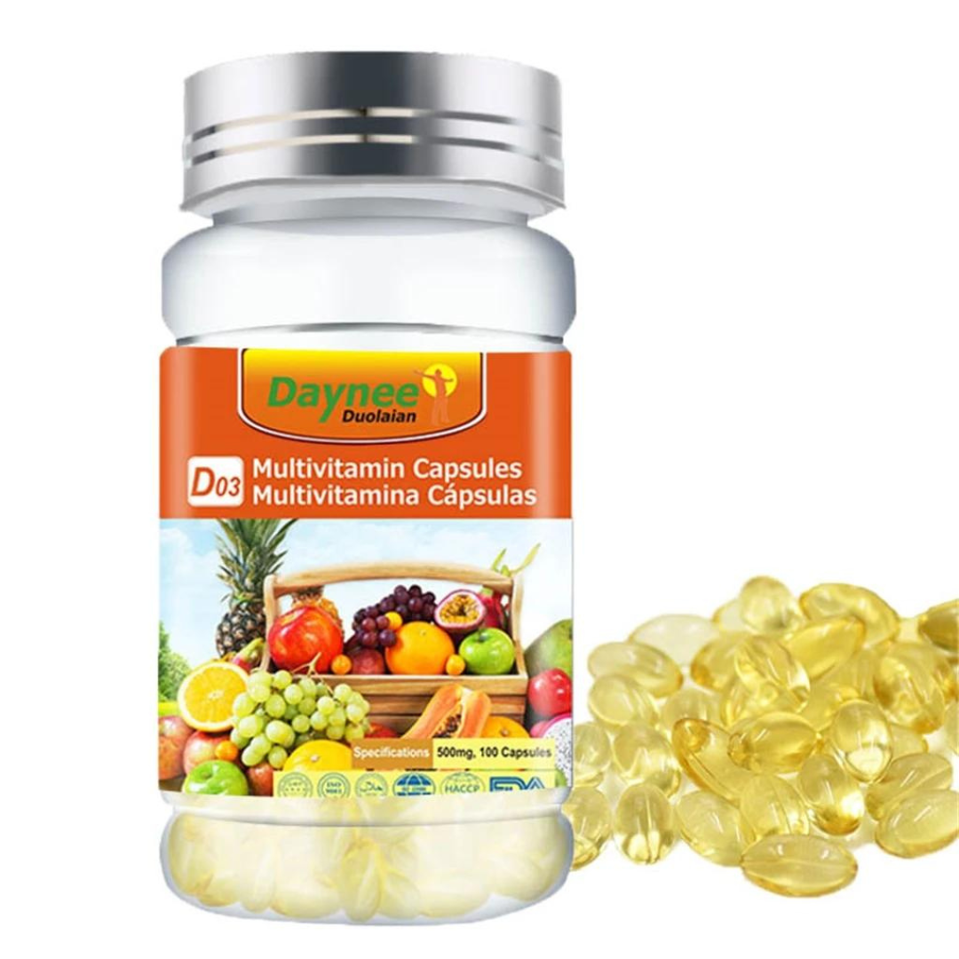 Complément alimentaire : Capsules de multivitamines naturelles diététiques végétaliennes pour stimuler l'immunité