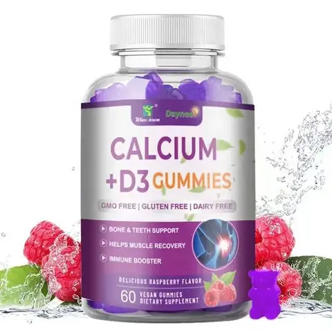 Calcium + D3 Gummies – Pour des os et des dents solides