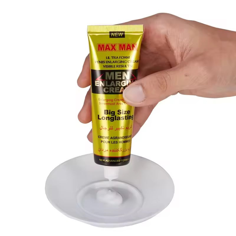 Crème Max Man pour Homme – Soin Intime Tonifiant & Stimulant