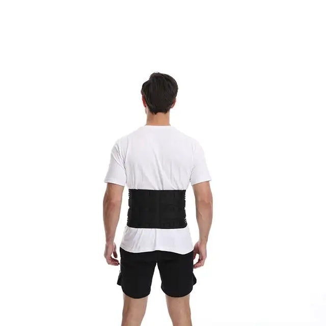 Ceinture lombaire réglable à double traction pour soulager la douleur lombaire