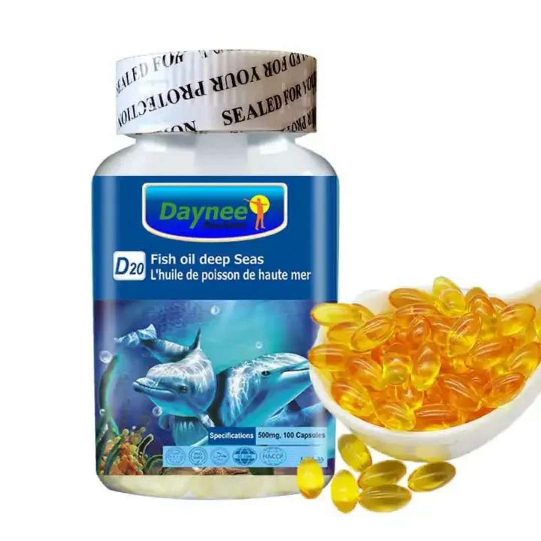 Complément alimentaire : Capsules d'huile de poisson des mers profondes pour cœur