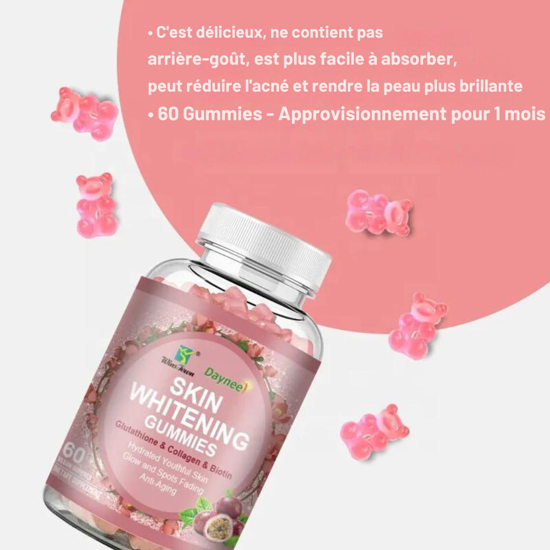 L-Glutathione Collagen Gummies - Gummies Éclaircissantes pour la Peau