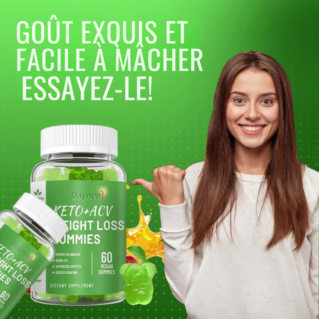 Complément Alimentaire : Gummy Keto Perte de poids, Brûleur de graisse