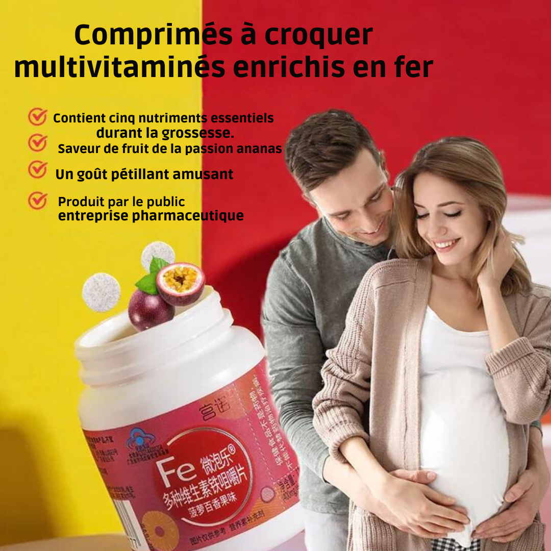 Complément Alimentaire : Multivitaminés en fer contre anémie