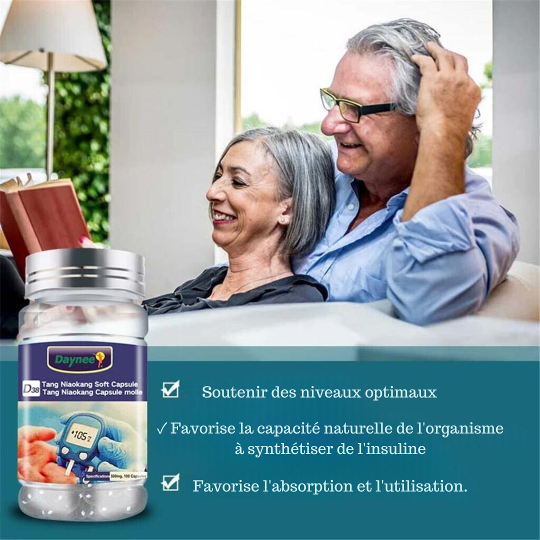 Complément Alimentaire : Capsules de la Santé du Diabète à Base de Plantes Tang Niaokang
