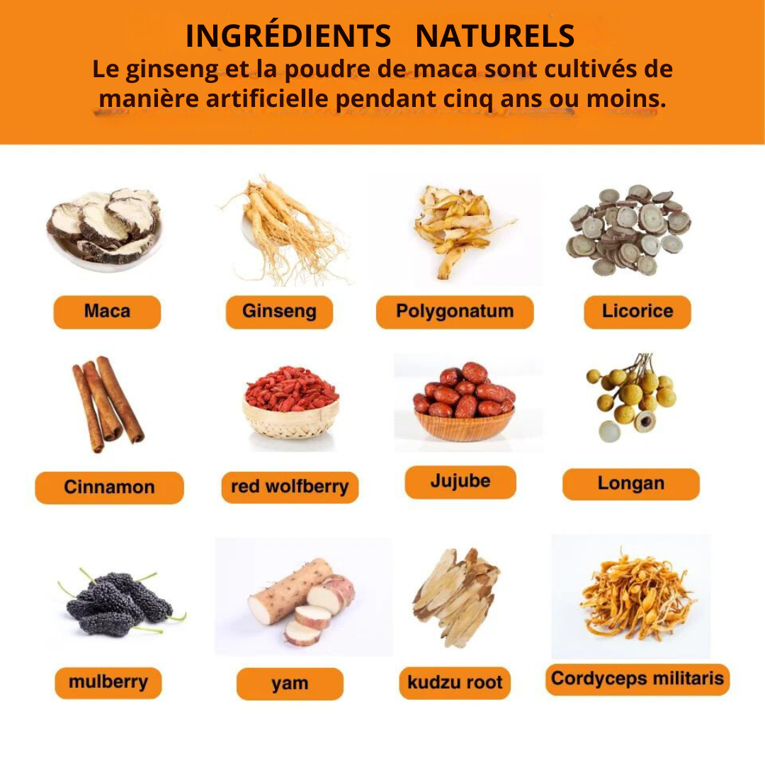 Complément alimentaire : Capsules de Maca