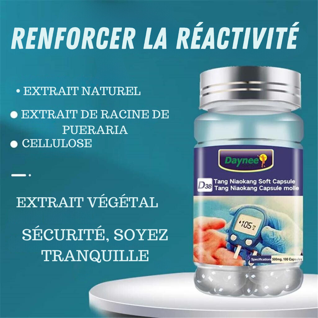 Complément Alimentaire : Capsules de la Santé du Diabète à Base de Plantes Tang Niaokang