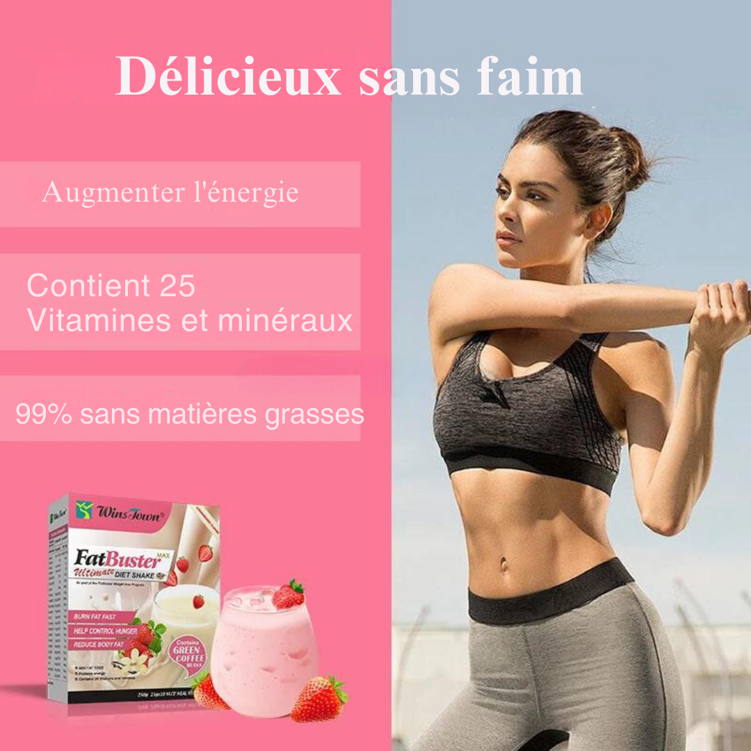 Winstown Fat Buster - Shake Minceur pour Substitut de Repas