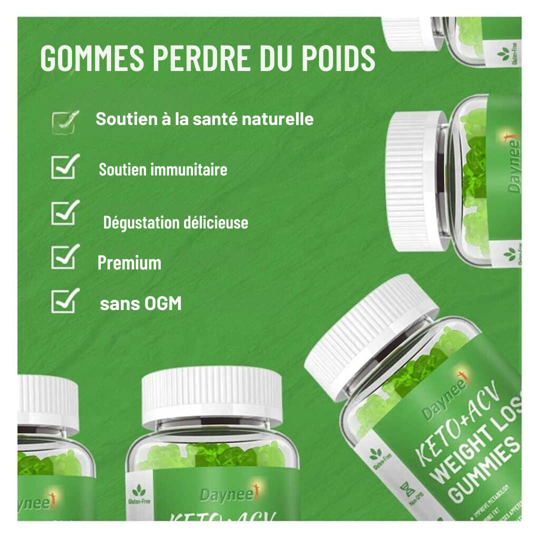 Complément Alimentaire : Gummy Keto Perte de poids, Brûleur de graisse
