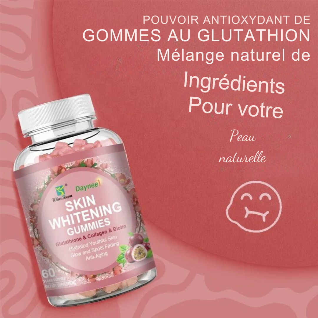 L-Glutathione Collagen Gummies - Gummies Éclaircissantes pour la Peau