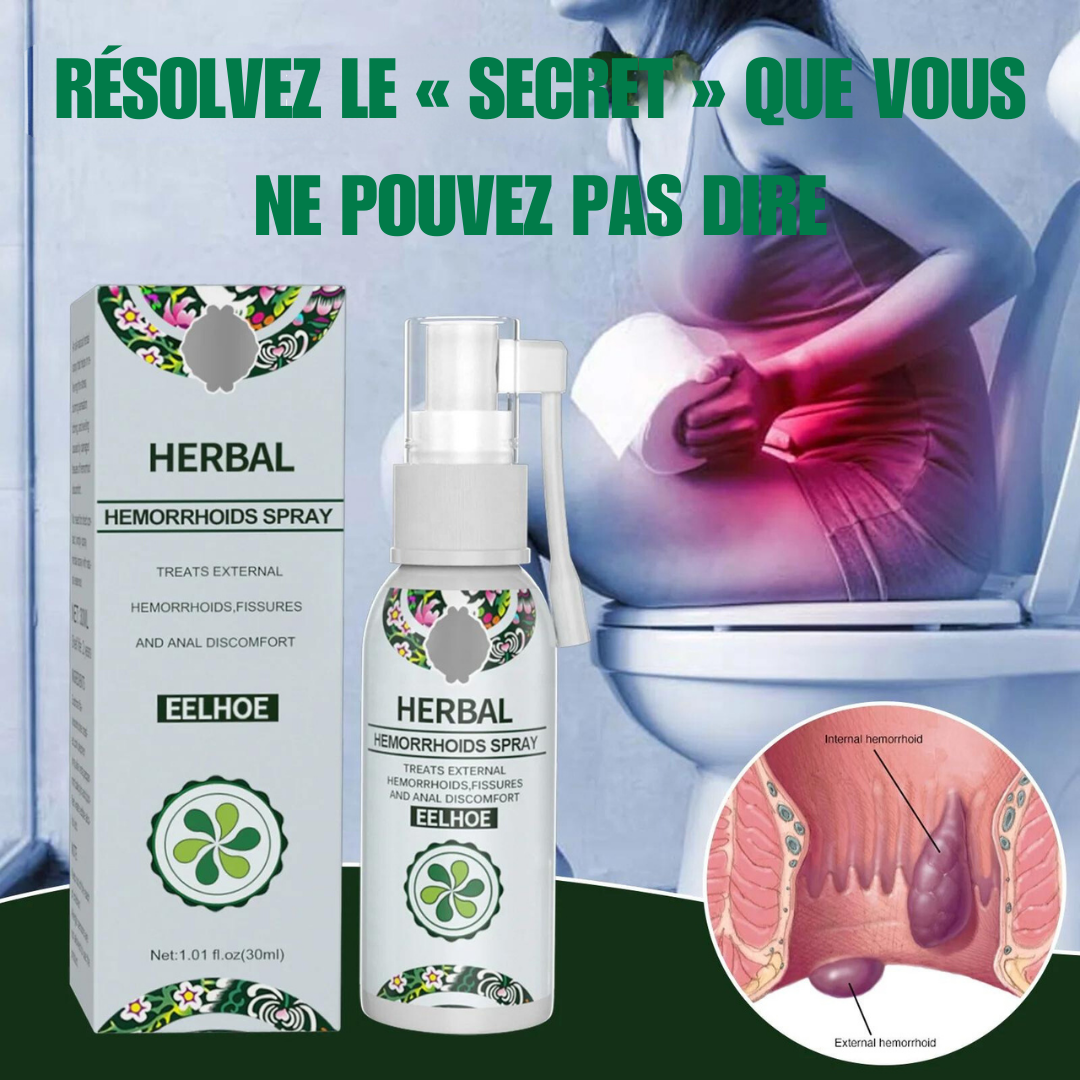 Spray pour traiter les hémorroïdes externes
