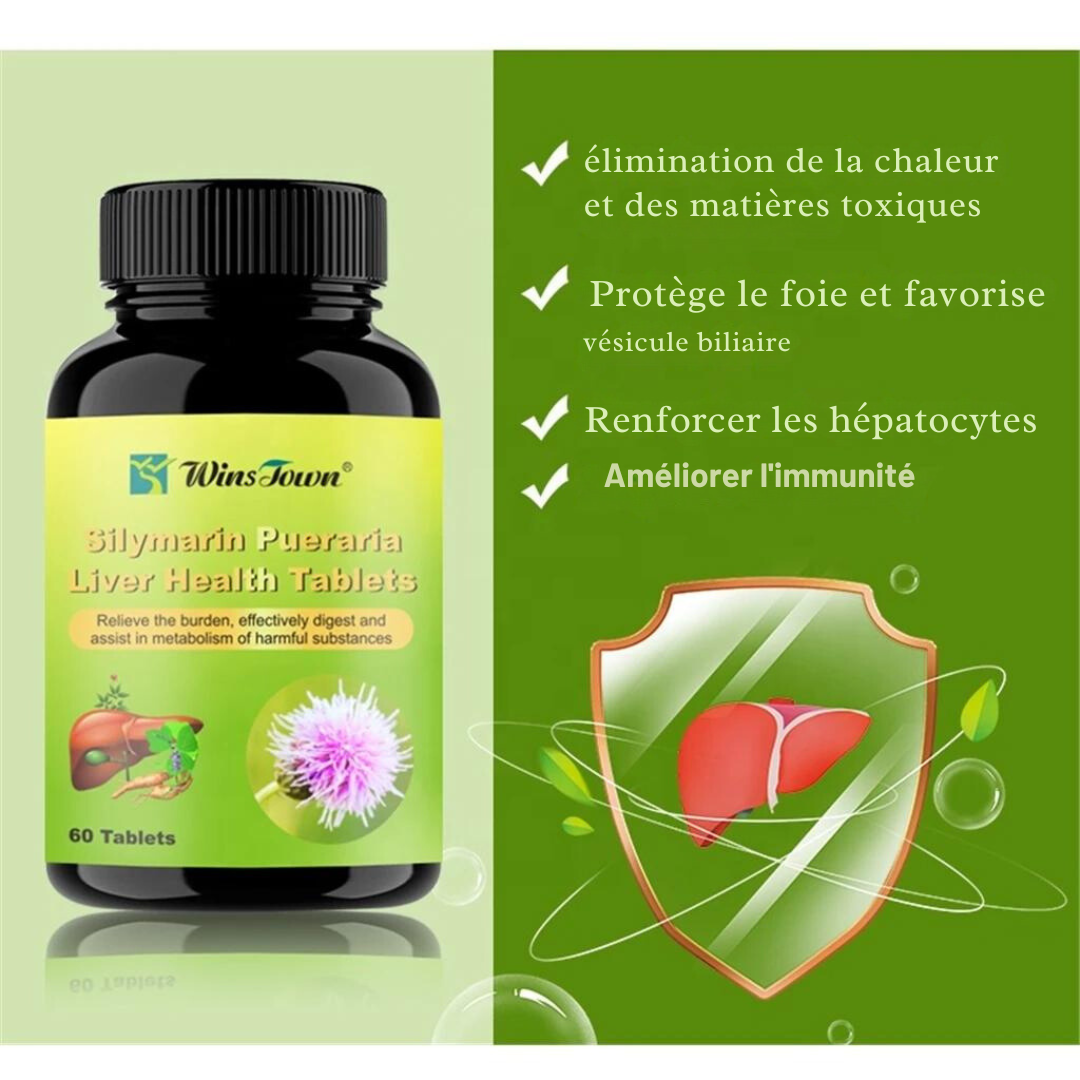 Pilules Silymarin Pueraria pour la Santé du Foie à Base de Plantes