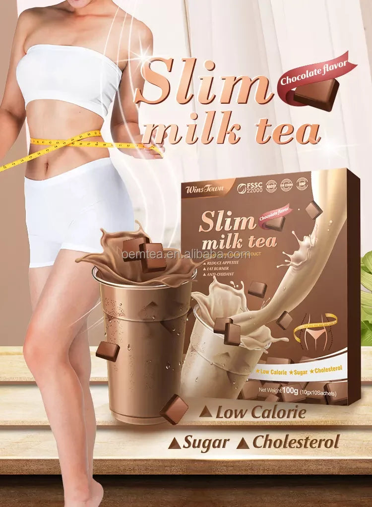 Thé au Lait Minceur Saveur Chocolat - Substitut de Repas Diététique