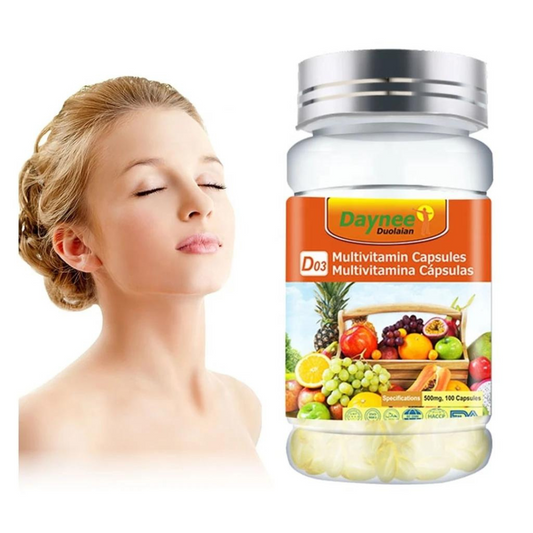Complément alimentaire : Capsules de multivitamines naturelles diététiques végétaliennes pour stimuler l'immunité