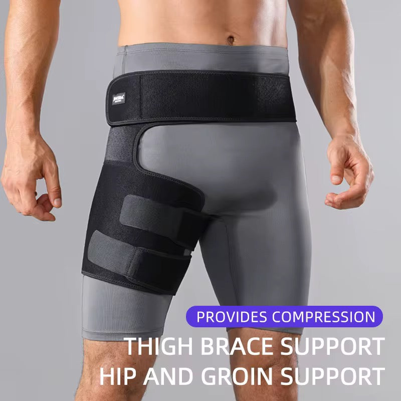 Attelle de Hanche et de l’Aine Ajustable à Compression – Soutien et Soulagement Articulaire