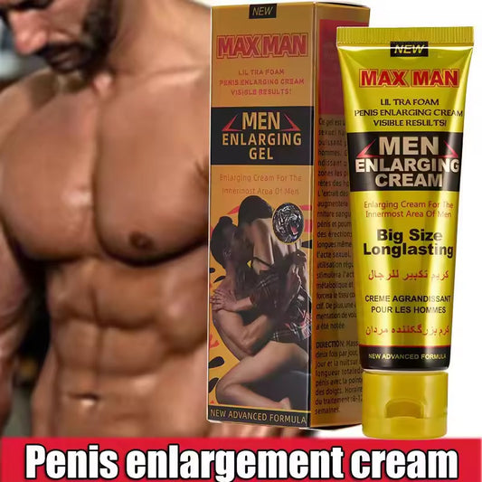 Crème Max Man pour Homme – Soin Intime Tonifiant & Stimulant