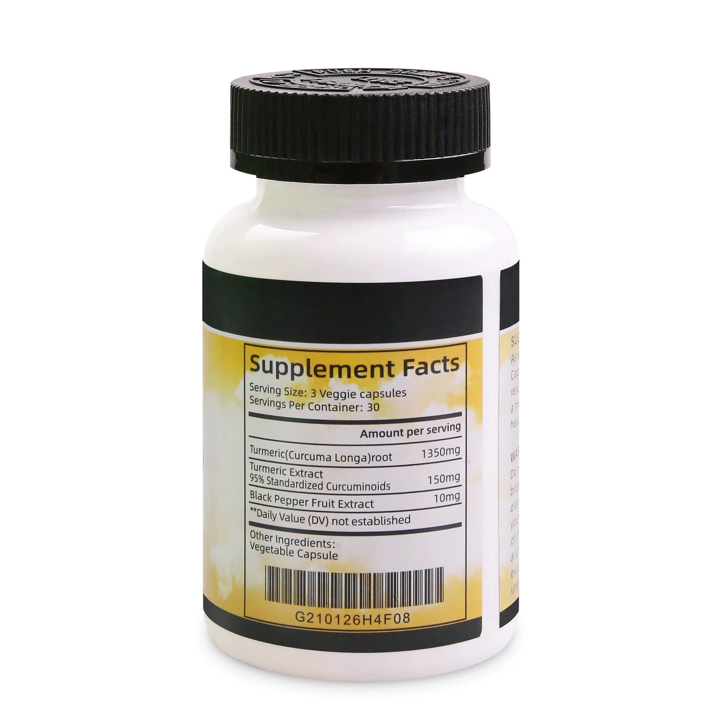 Capsules de Curcuma (Turmeric Curcumin) – Antioxydant & Bien-être Articulaire
