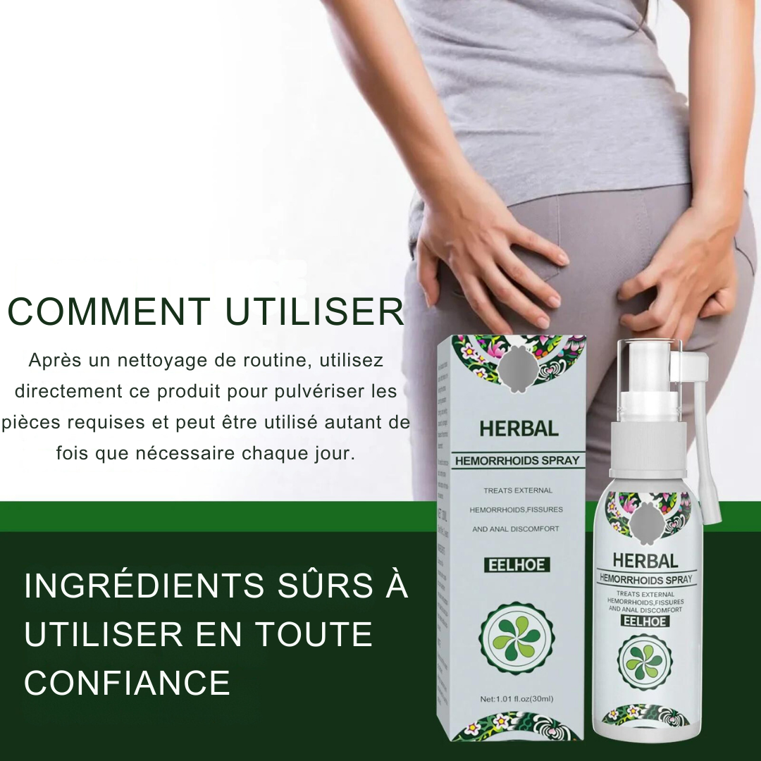 Spray pour traiter les hémorroïdes externes