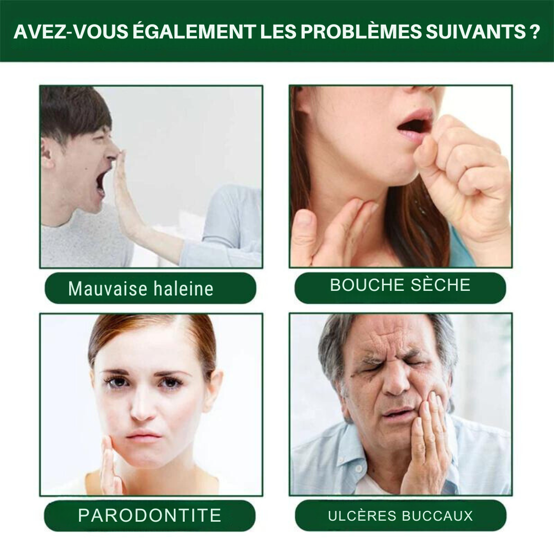 Spray Rafraîchisseur d'Haleine et Soulagement des Maux de Dents