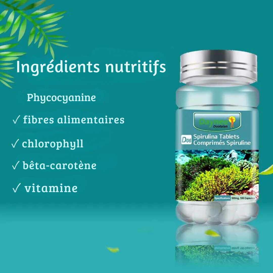Complément Alimentaire : Suppléments de phycocyanine antioxydant et détoxification