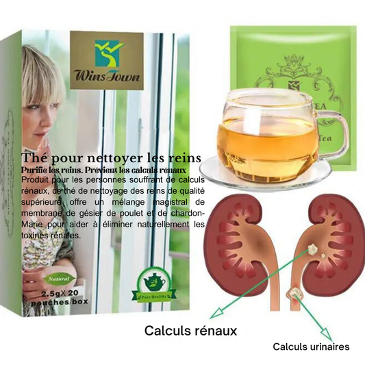 Thé Nettoyant aux Herbes Winstown pour le Nettoyage des Reins