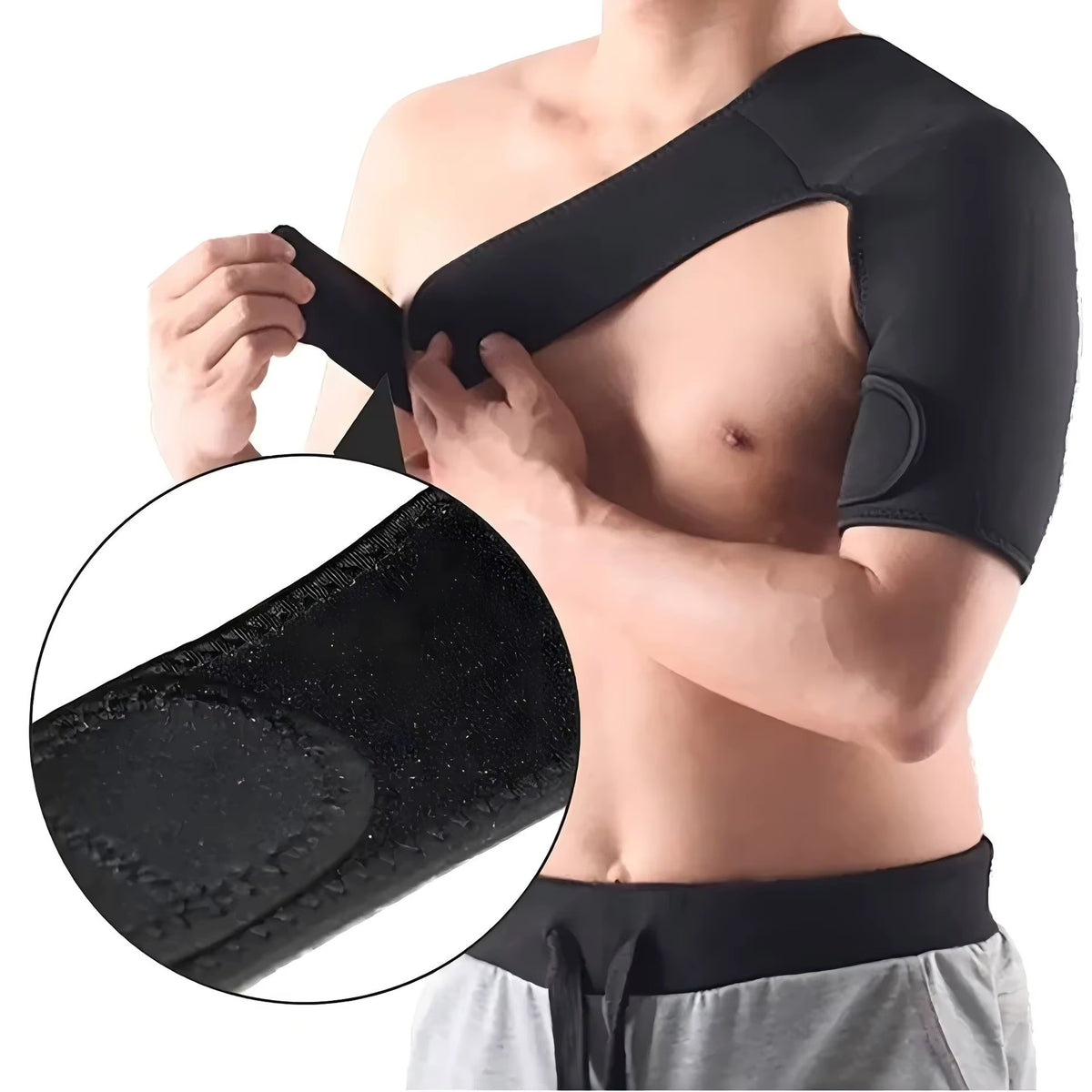 Attelle d'Épaule Ajustable à Compression – Soutien, Stabilité & Soulagement