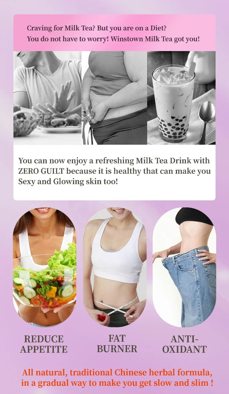 Thé au Lait Minceur WinsTown Best Slim Green Slimming Coffee