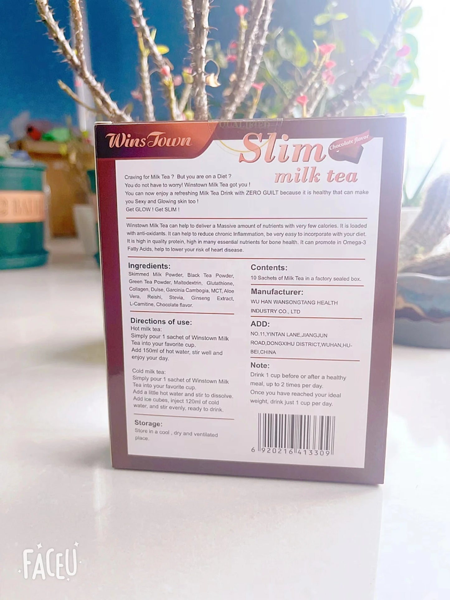 Thé au Lait Minceur Saveur Chocolat - Substitut de Repas Diététique